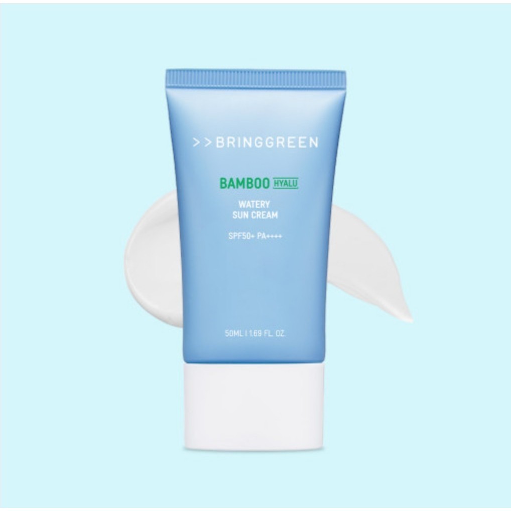 [Bring Green] Bamboo Hyalu Watery Sun Cream, 50ml | SPF50+ PA++++, Reef Safe