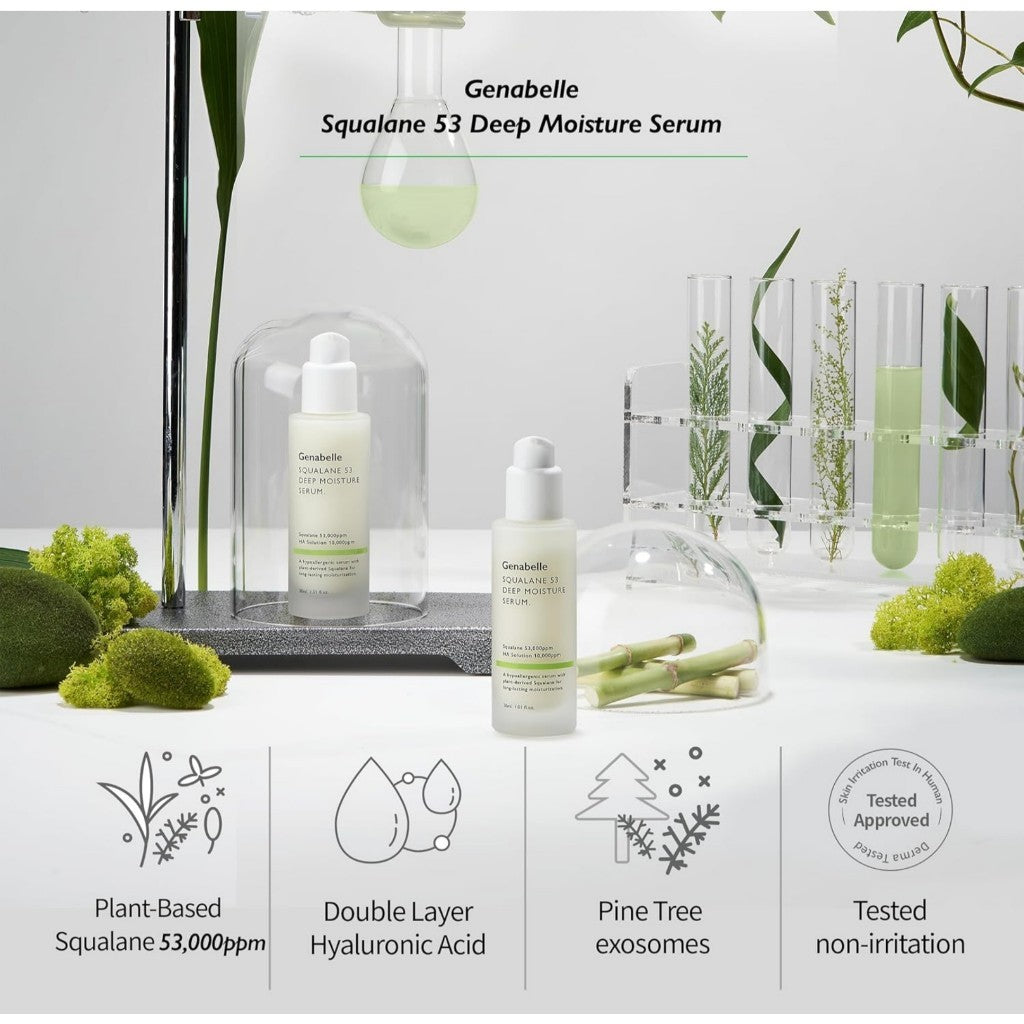 Genabelle Squalane 53 Deep Moisture Serum, 30mL