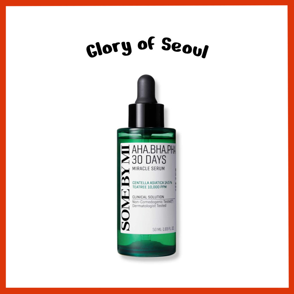 SOME BY MI AHA BHA PHA 30 Days Miracle Serum - 1.69Oz, 50ml - Made from Tea tree Leaf Water for Sensitive Skin - Sebum, Blemish Care and Remove Dead Cells - Facial Skin Care