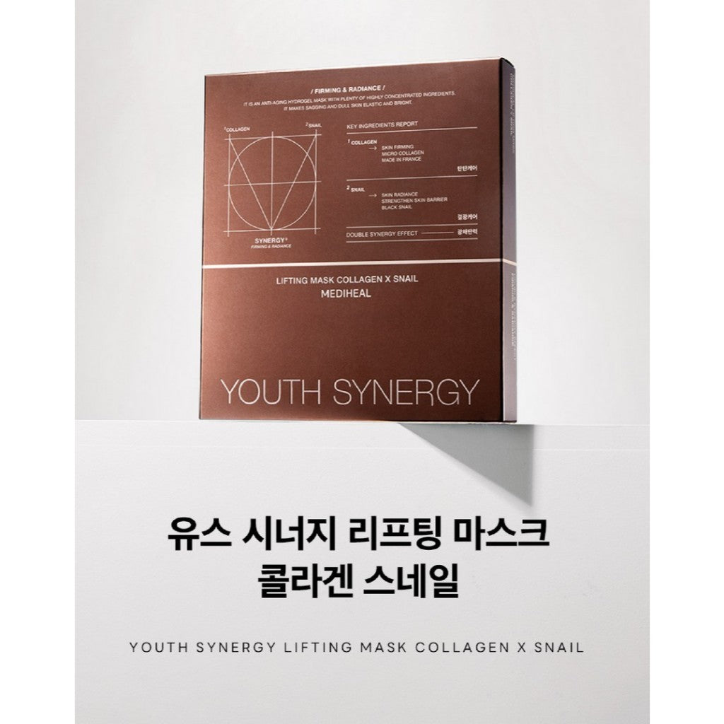 MEDIHEAL Youth Synergy Lifting Mask Collagen Snail (1 Sheet)