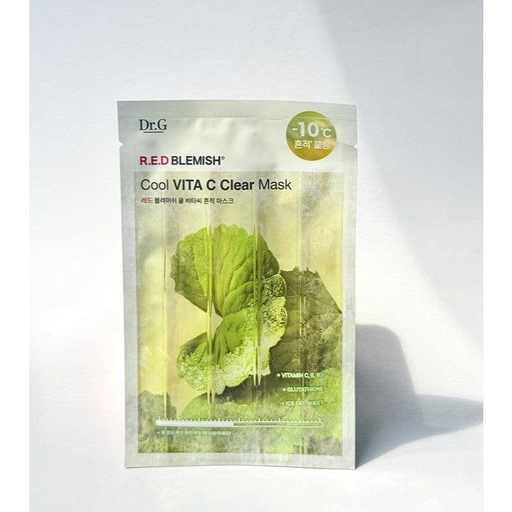 Dr.G Red Blemish Cool Mask Sheet 1 Sheet (2 Types) | Vita C / Collagen