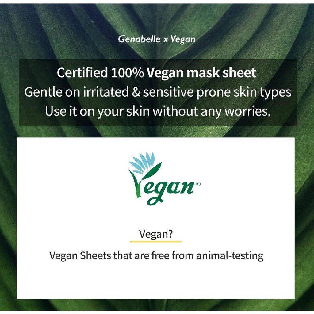 Genabelle Glutathione Brightening Ampoule Mask, 5 Sheets/1box