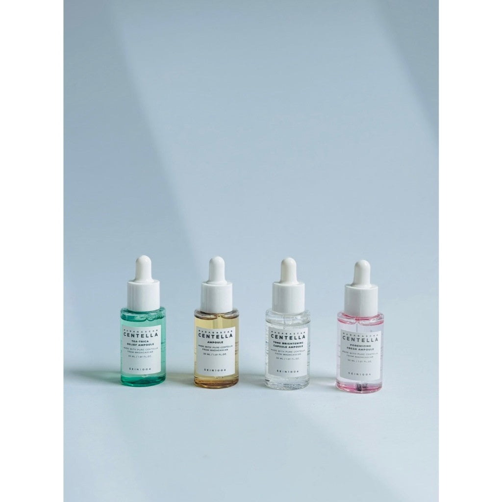 SKIN1004 Madagascar Centella Ampoule Kit 30ml*4 (Centella + Tone Brightening + Poremizing Fresh + Tea-Trica Relief)
