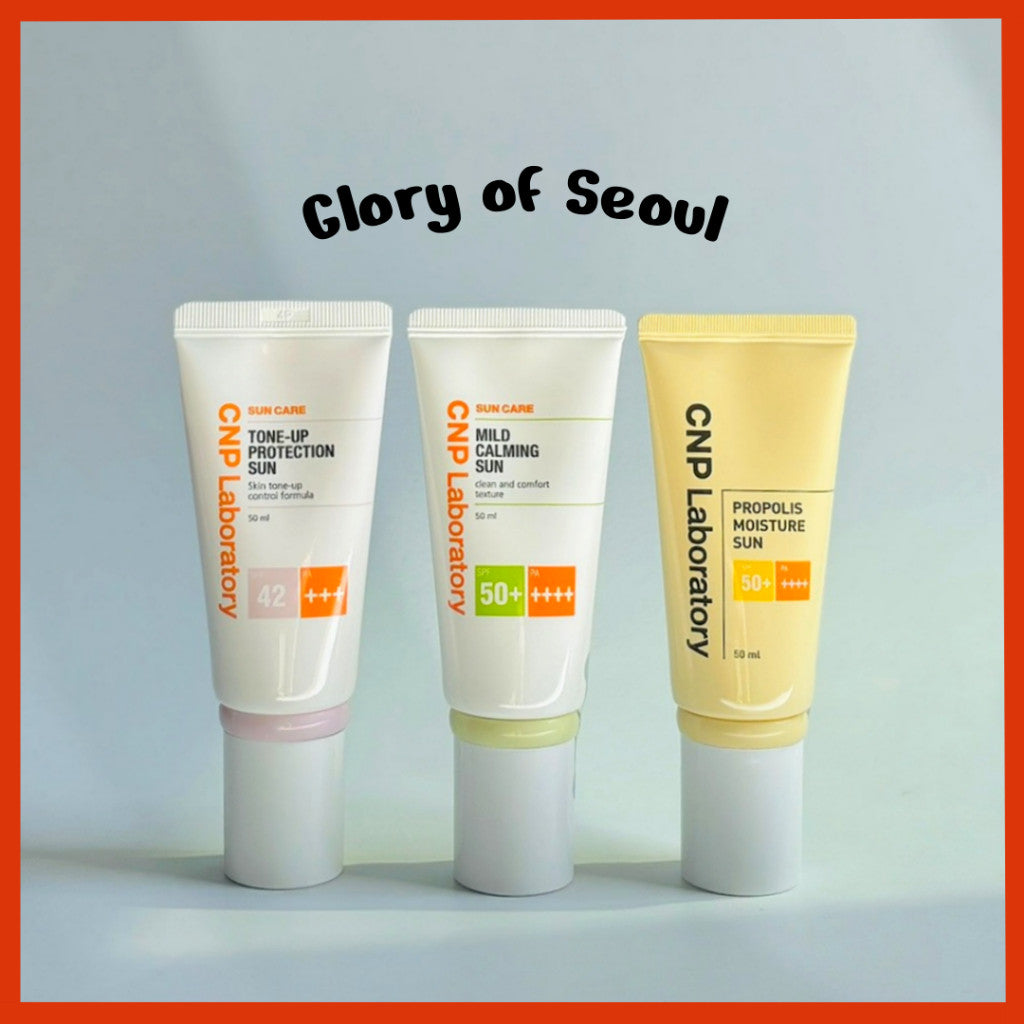 Protector solar CNP Laboratory 50ml (3 tipos) │ Propolis Moisture / Tone Up / Mild Calming