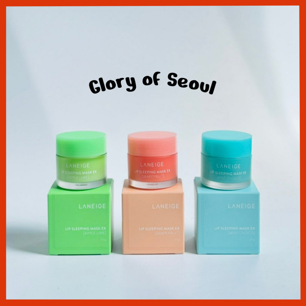 LANEIGE Lip Sleeping Mask 20g (8 Types) │ Grapefruit / Apple Lime / Mint Choco / Vanilla / Mango / Gummy Bear/ Sweet Candy / Peach Iced Tea