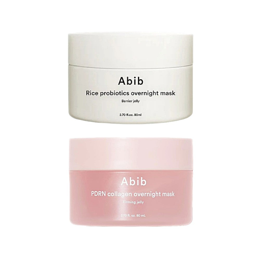 Abib Overnight Mask Jelly 80ml (2 Types) | Rice Probiotics Barrier / PDRN Collagen Mask Firming