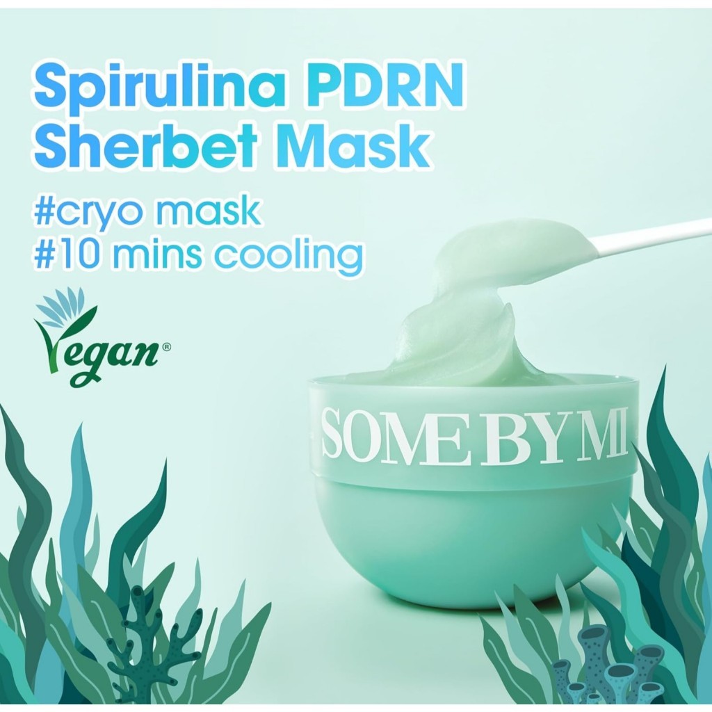 [NEW] SOME BY MI PDRN Spirulina Soothing Sherbet Mask, 10 Sticks (1g*10ea)