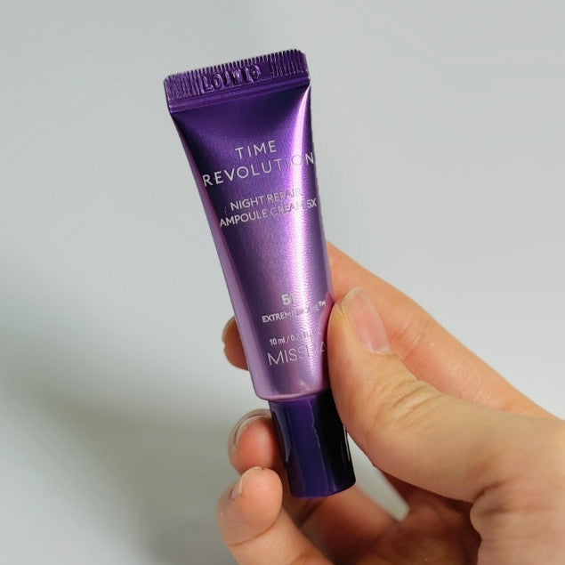 [MINI] MISSHA TIME REVOLUTION NIGHT REPAIR AMPOULE 10ML/ CREAM 10ML