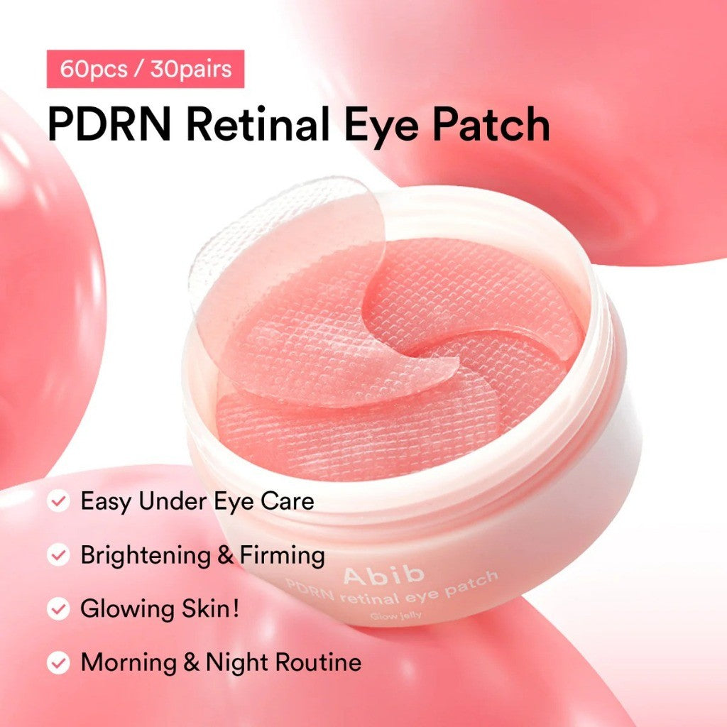 Abib Eye Patch, 60 Pieces (2 Types) | Collagen Jericho Rose Jelly / PDRN Retinal Glow