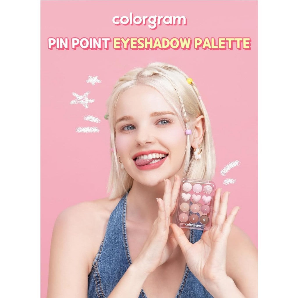 Paleta de sombras de ojos Pin Point de COLORGRAM 9.9g (7 colores)