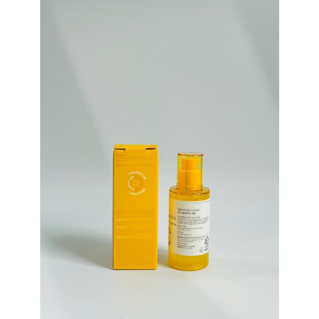 SOME BY MI Yuja Niacin 30 Days Blemish Care Serum 1.69Oz/ 50ml, 12 Vitamins Included for Sensitive Skin, Brightening Effect, Dark Spots and Freckles Care, Korean Skin Care