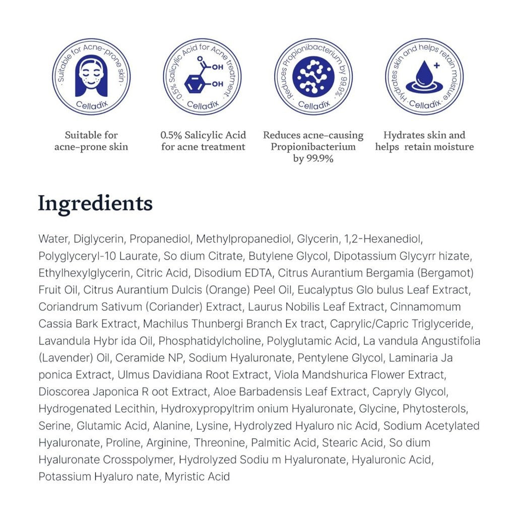 Celladix Acne Control 131 Gel Cleanser, 110mL