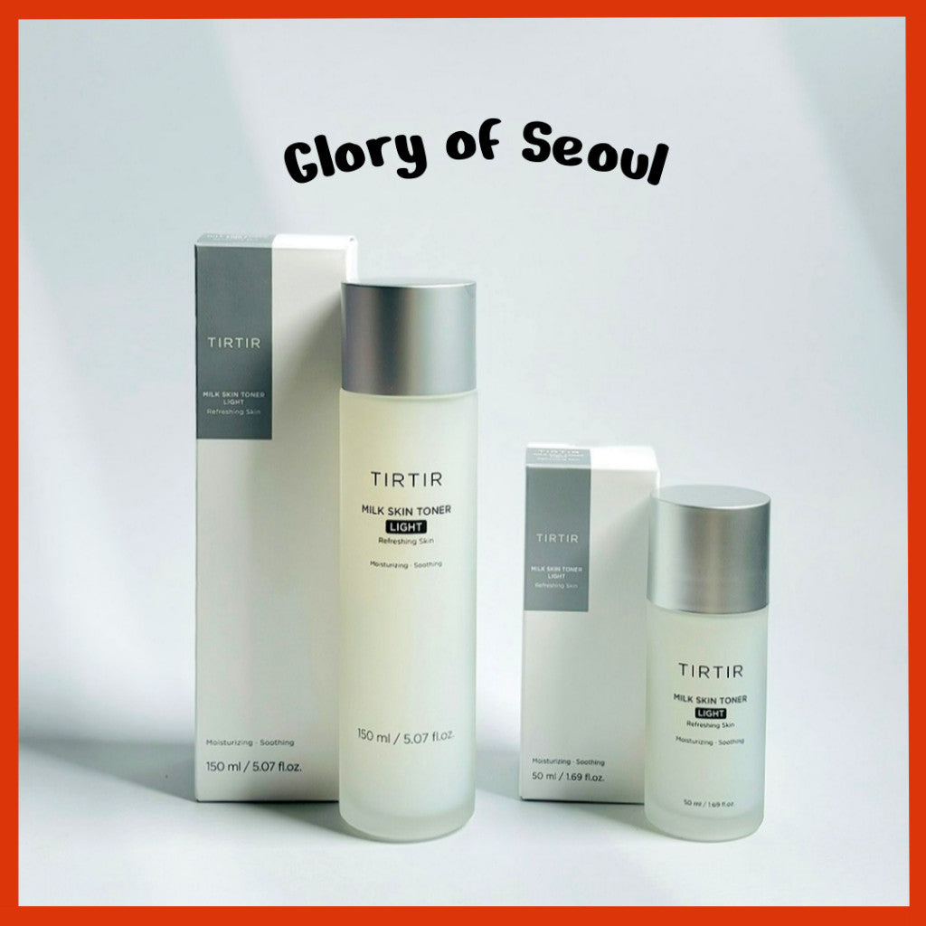 TIRTIR Milk Skin Toner Light (50mL / 150mL) | Instant Hydration with 4% Niacinamide, Pore-tightening, Vegan toner for Acne-prone