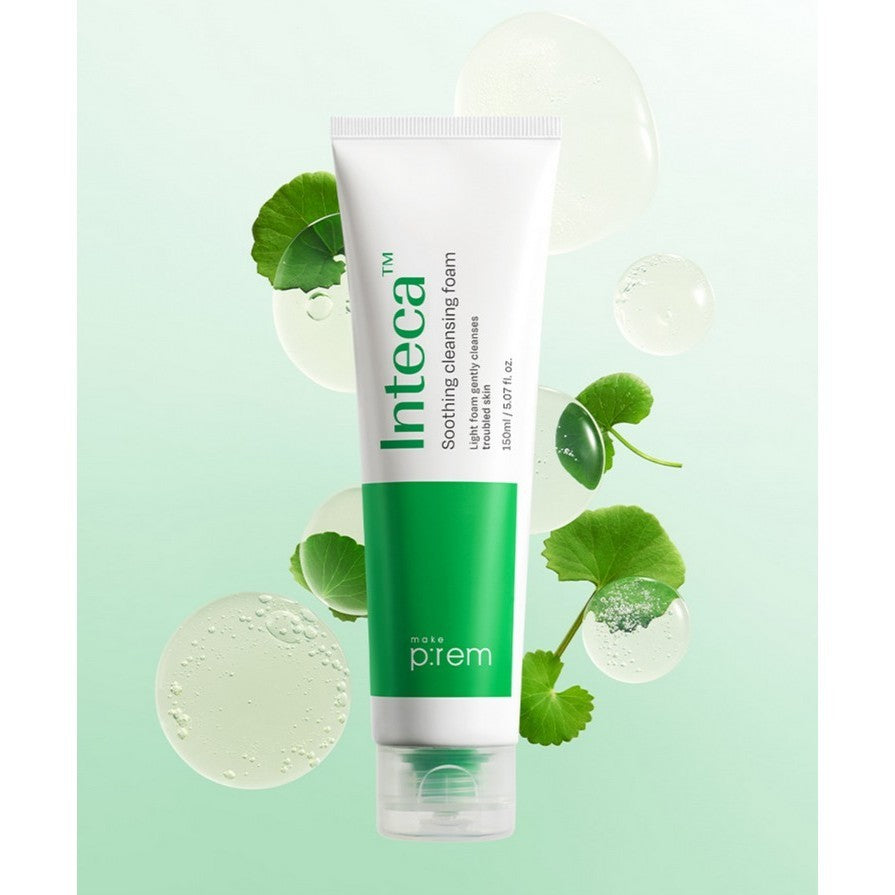 MAKE PREM INTECA Soothing Gel Cleansing Foam, 150mL