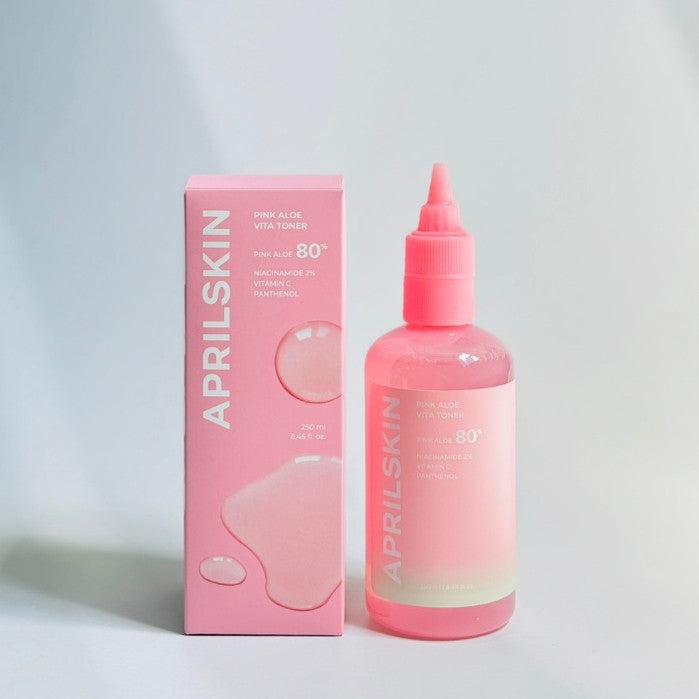 APRILSKIN Pink Aloe Vitamin C Soothing & Brightening Toner 250ml