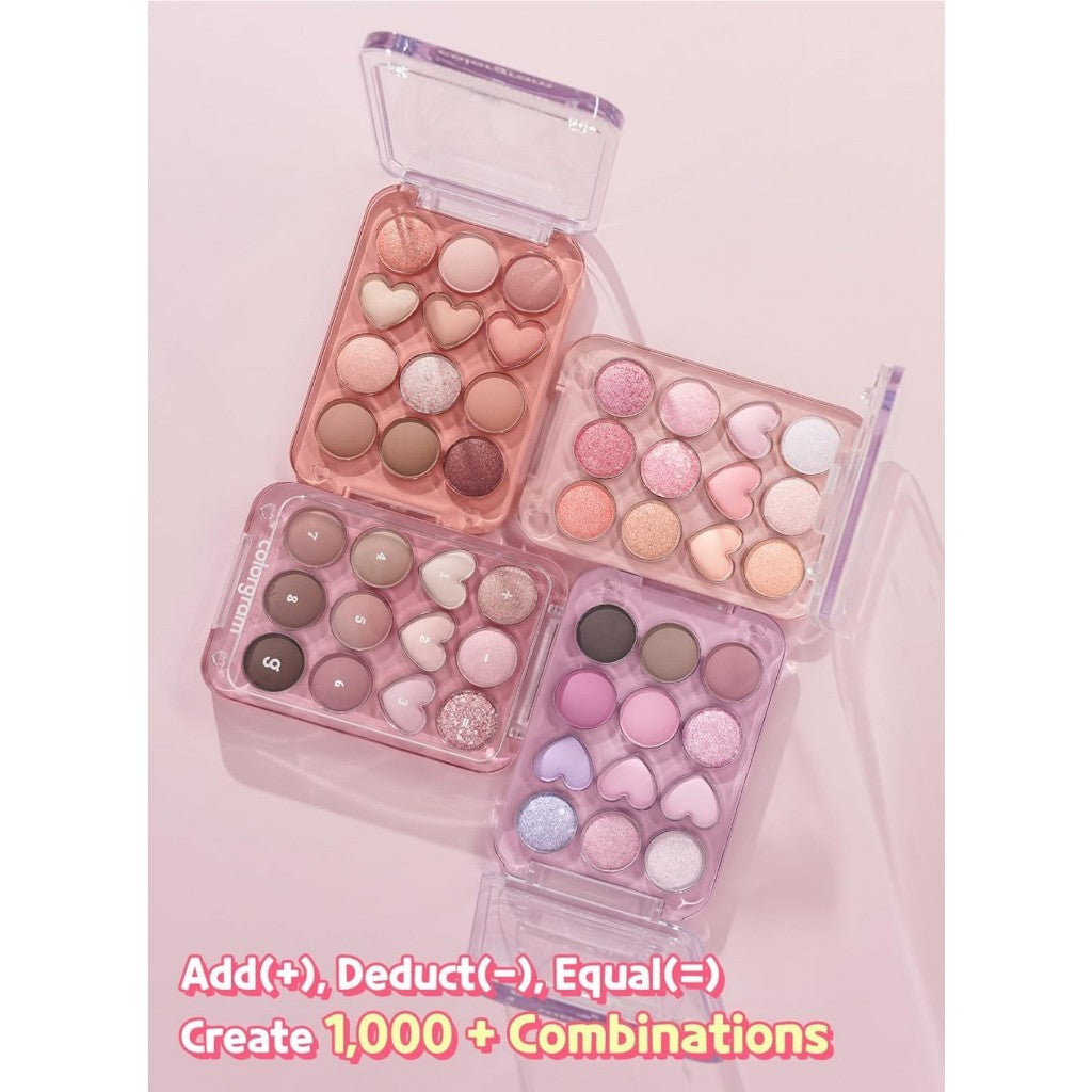 COLORGRAM Pin Point Eyeshadow Palette, 9.9g (7 Colors)