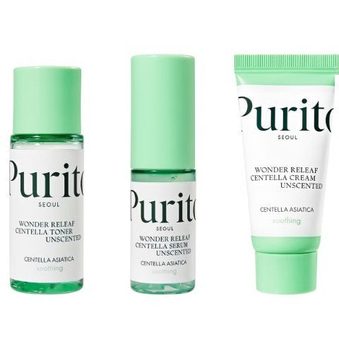 [MINI KIT] PURITO Mini Wonder Releaf Centella Unscented Kit
