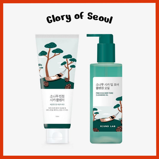 ROUND LAB Pine Calming Cica Cleanser 150ml, Cleansing Oil 200ml / 2 Options