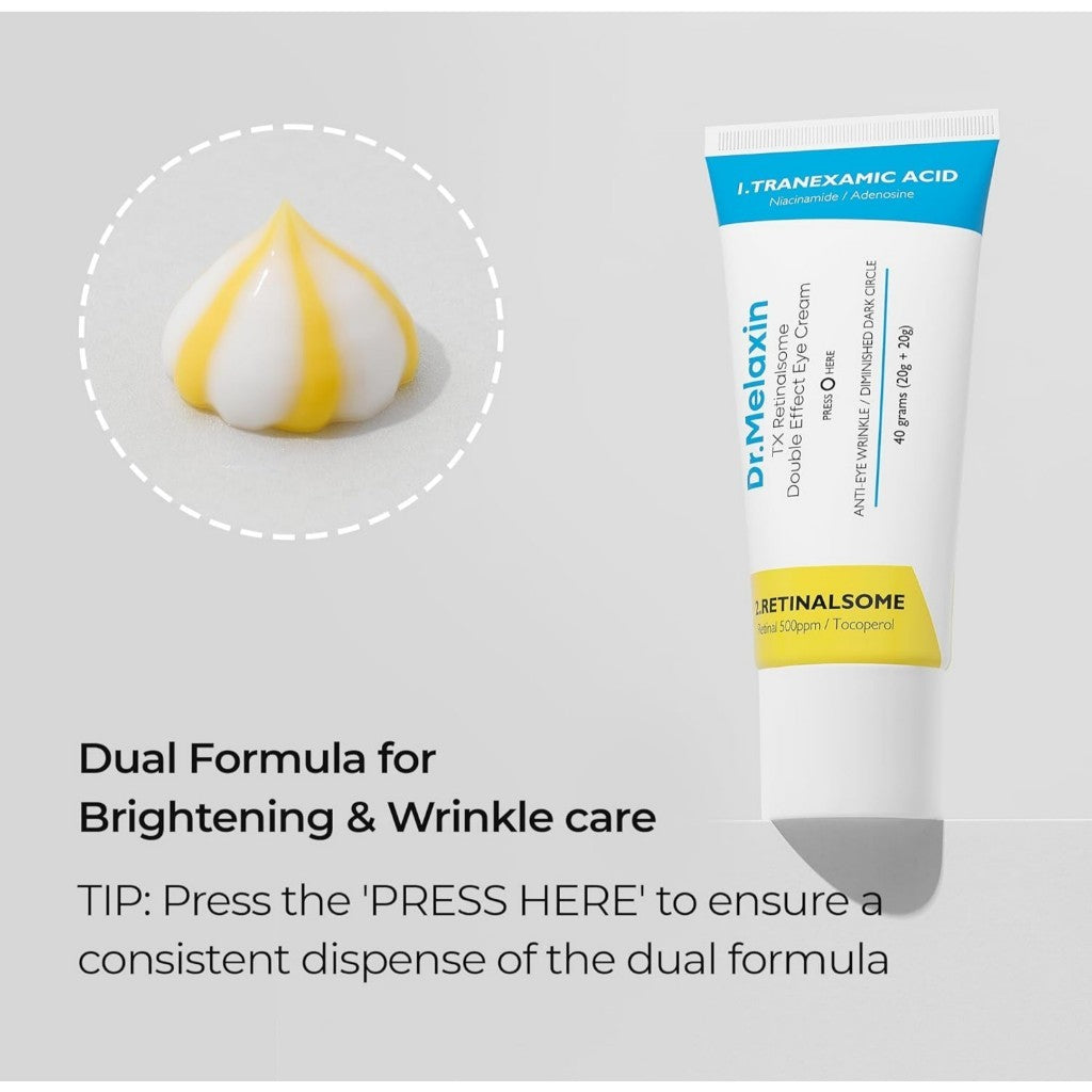 Dr.Melaxin TX Retinalsome Eye Cream, 40g | with Adenosine Niacinamide for Fine Lines, Wrinkles & Dark Spots