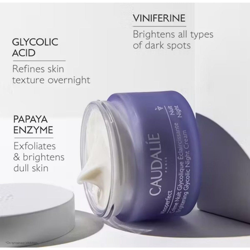 [Caudalie] Vinoperfect Dark Spot Correcting Glycolic Night Cream, 50mL