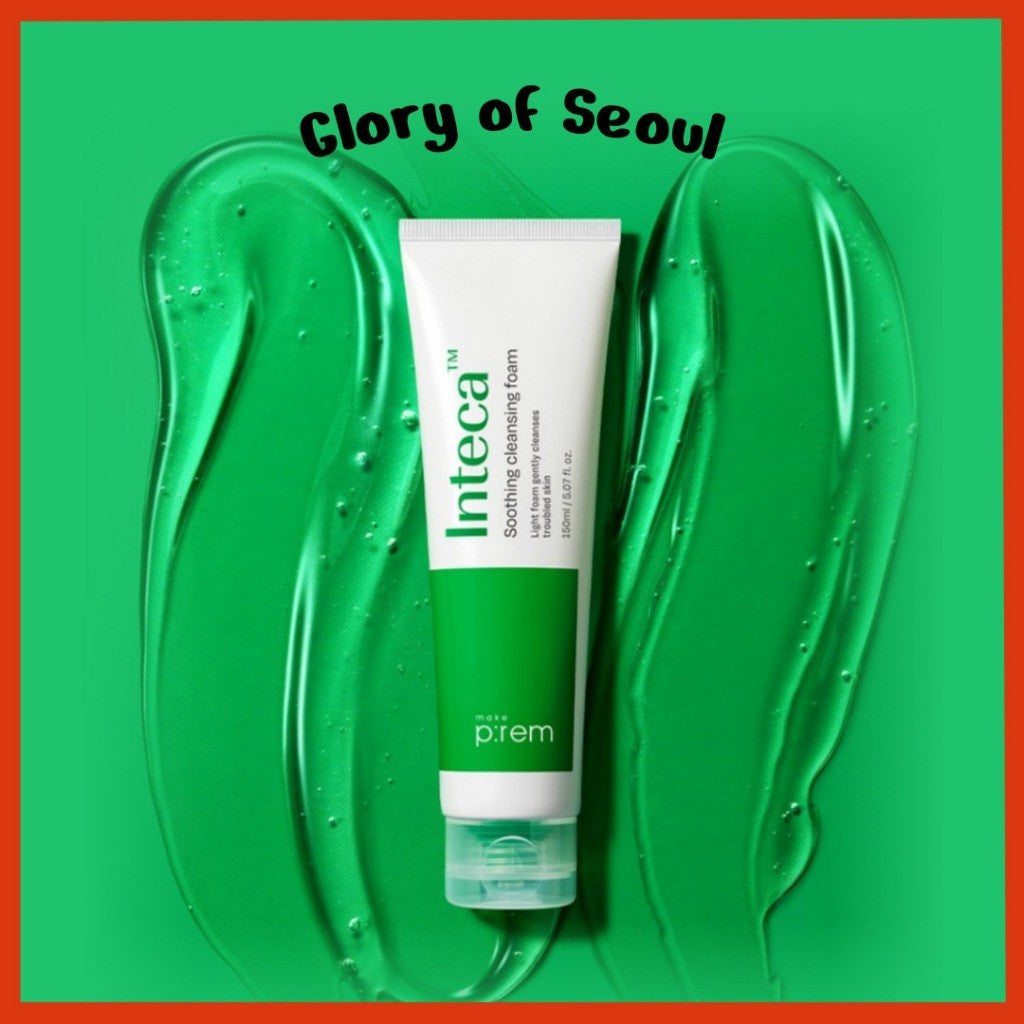MAKE PREM INTECA Soothing Gel Cleansing Foam, 150mL