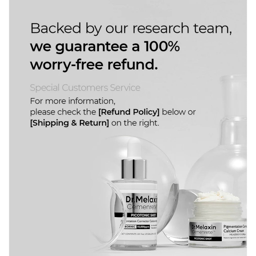Dr.Melaxin Cemenrete Picotonic Shot Pigmentation Corrector Line (Cream 25g / Ampoule 30mL)