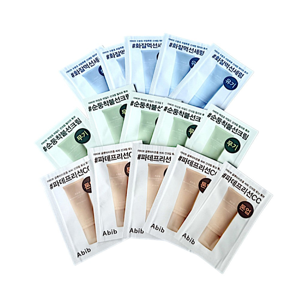 Abib Sunscreen Sachet 5ea Set (3 Types)