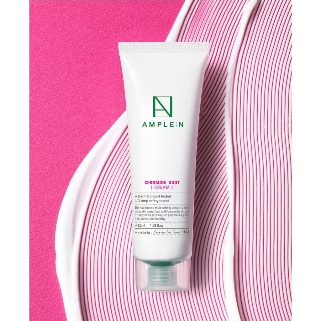 AMPLE:N Ceramide Shot Cream, 50mL | Hydrating Moisturizer Unscented