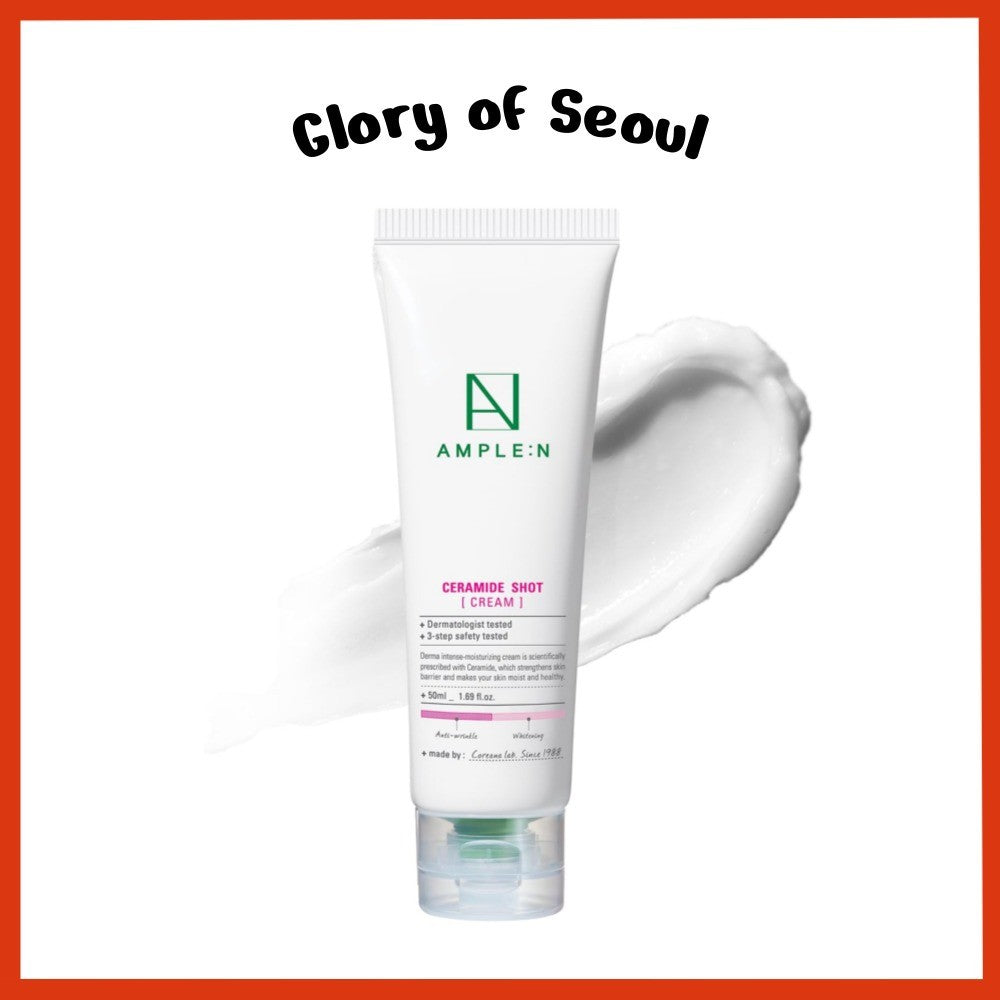 AMPLE:N Ceramide Shot Cream, 50mL | Hydrating Moisturizer Unscented