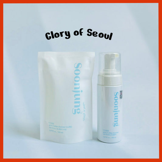 ETUDE SoonJung pH 6.5 Whip Cleanser 8.5 fl. oz. (250ml,150ml, Refill 150ml)
