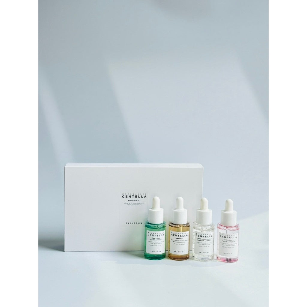 SKIN1004 Madagascar Centella Ampoule Kit 30ml*4 (Centella + Tone Brightening + Poremizing Fresh + Tea-Trica Relief)