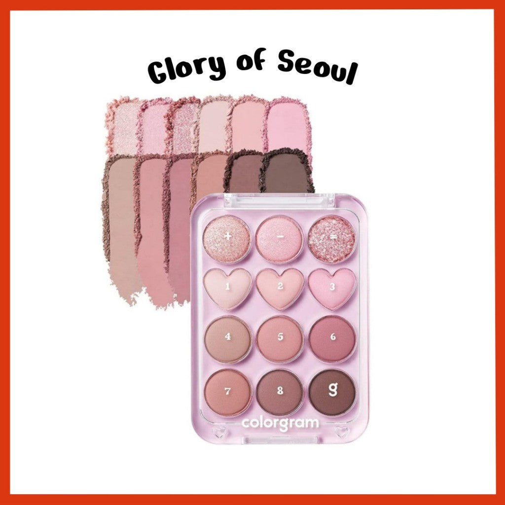 COLORGRAM Pin Point Eyeshadow Palette, 9.9g (7 Colors)