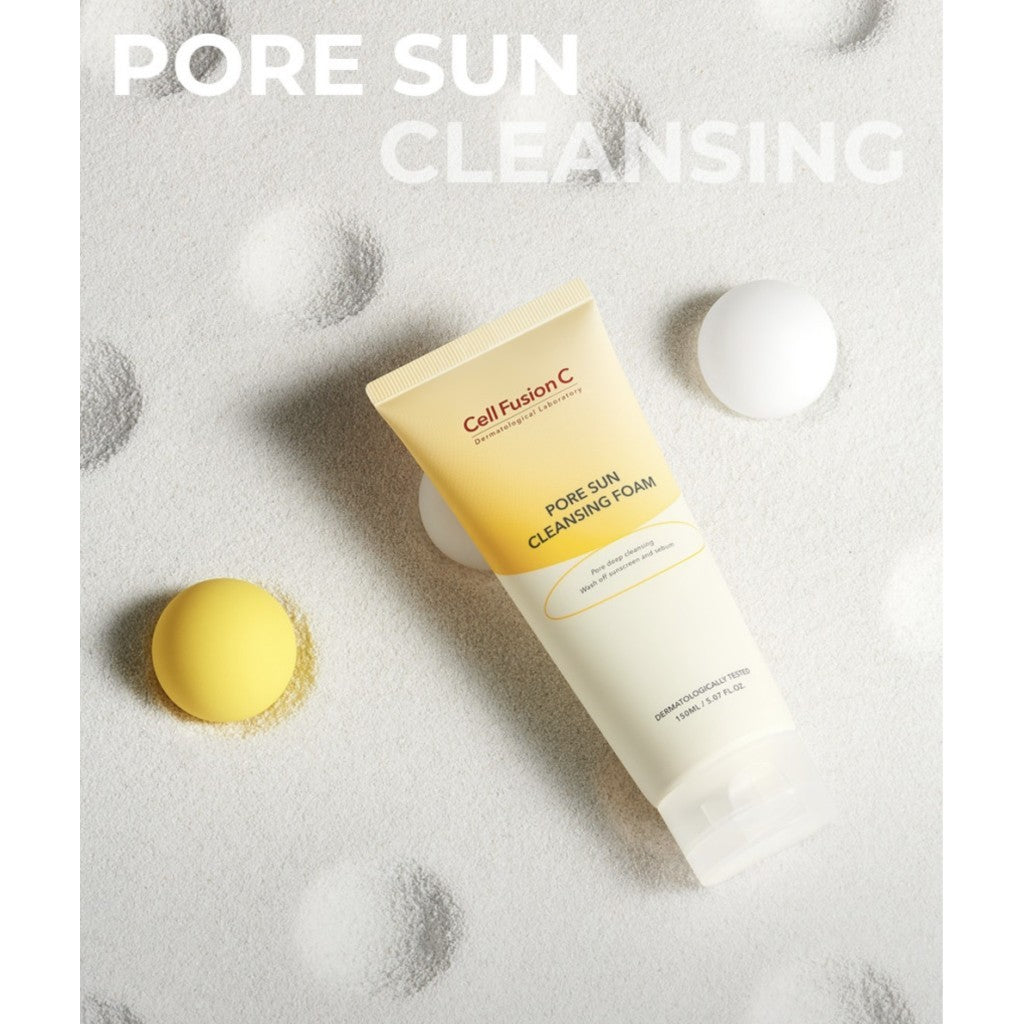 [Cell Fusion C] Pore Sun Cleansing Foam, 150mL