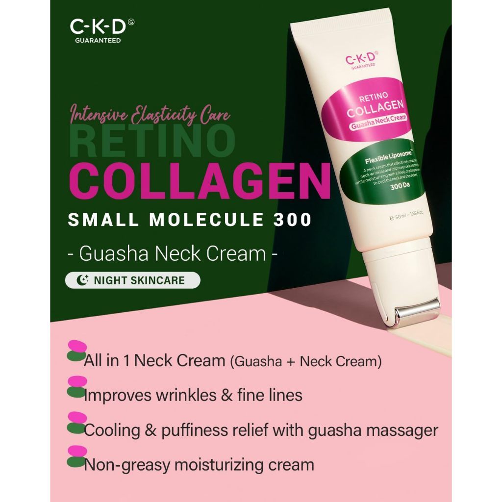 CKD Retino Collagen Low Molecular 300 Guasha Neck Cream 50mL