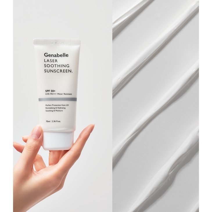 Protector solar calmante Genabelle Laser SPF50+ PA+++ 70ml