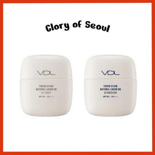 VDL COVER STAIN Natural Liquid BB, 50mL | SPF50+ PA+++ (2 colors)