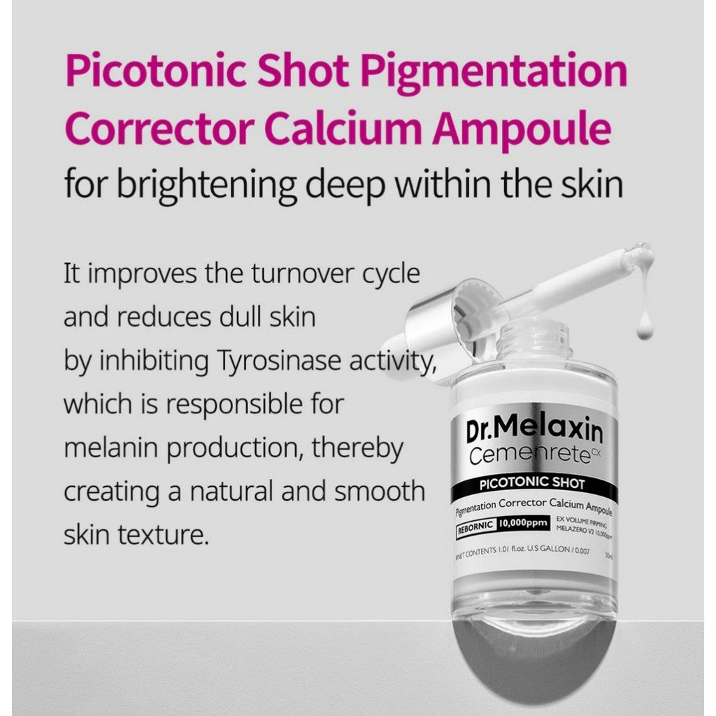 Dr.Melaxin Cemenrete Picotonic Shot Pigmentation Corrector Line (Cream 25g / Ampoule 30mL)