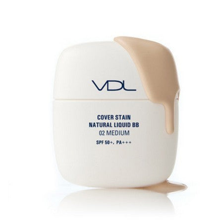 VDL COVER STAIN Natural Liquid BB, 50mL | SPF50+ PA+++ (2 colors)
