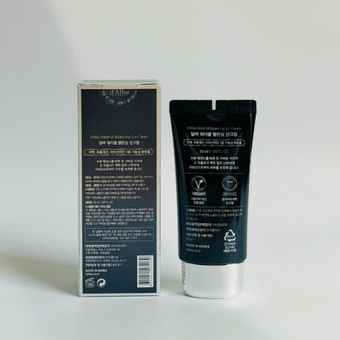 D'ALBA Waterfull Balancing Sunscreen, 50ml