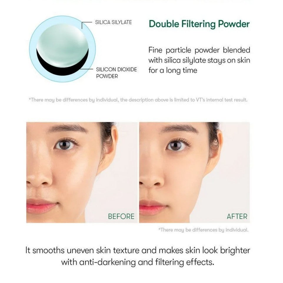 VT Cica No Sebum Powder 5g (3 Types) │ Mild / Moisture / UV