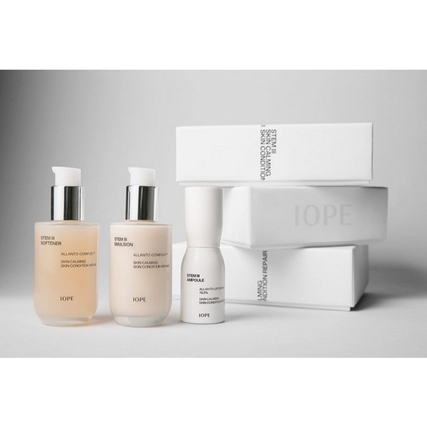 [SET] IOPE STEM III Skin Care Gift Set │ Softener 80ml + Emulsion 80ml + Ampoule 30ml