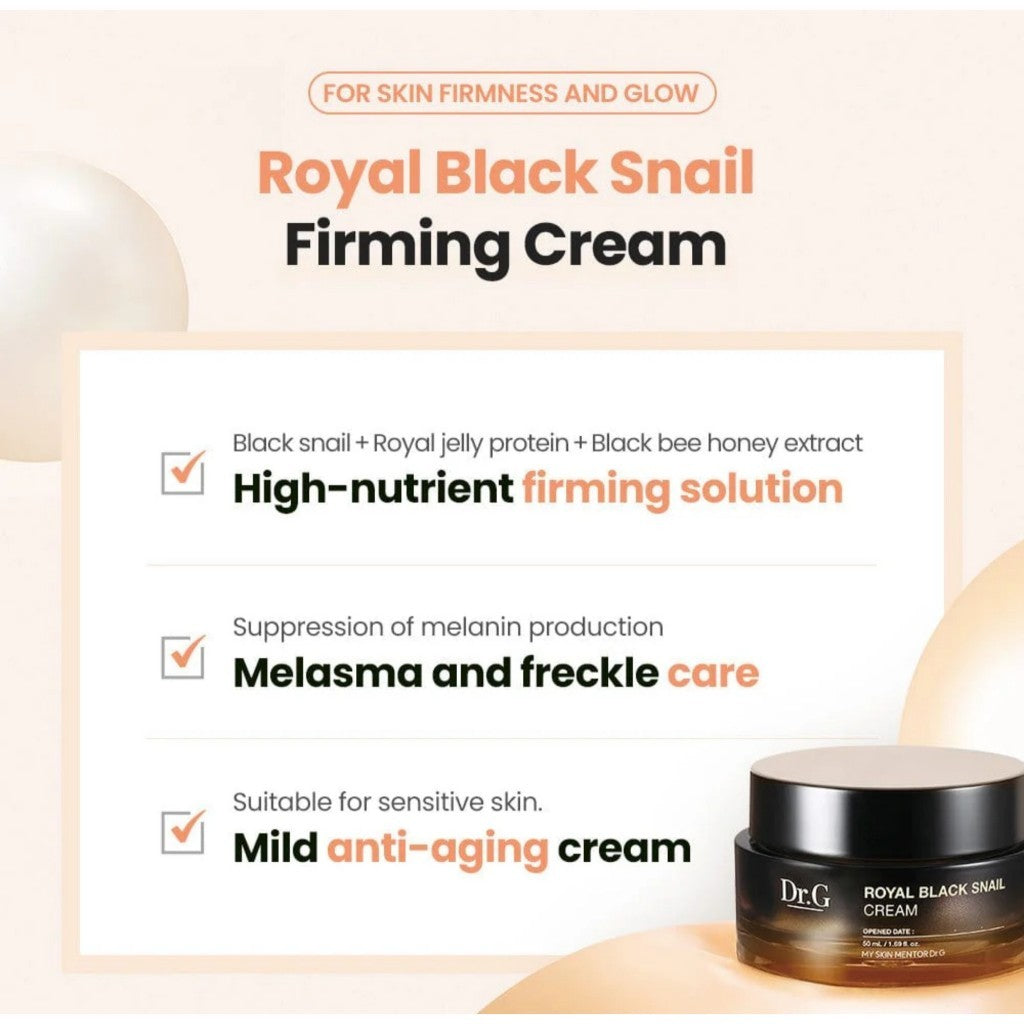 DR.G ROYAL BLACK SNAIL CREAM, 50mL