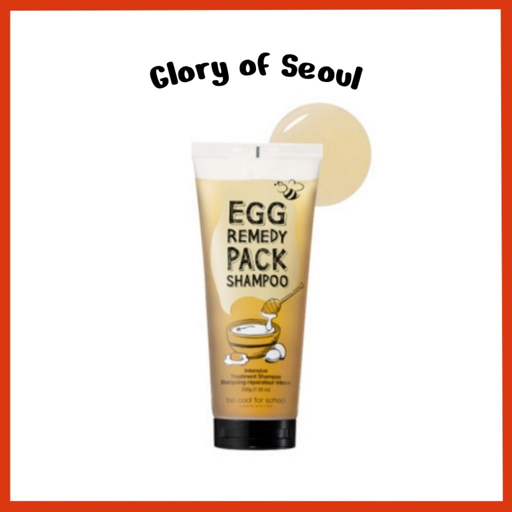 Too Cool For School Egg Remedy Hair Pack Shampoo, 200g