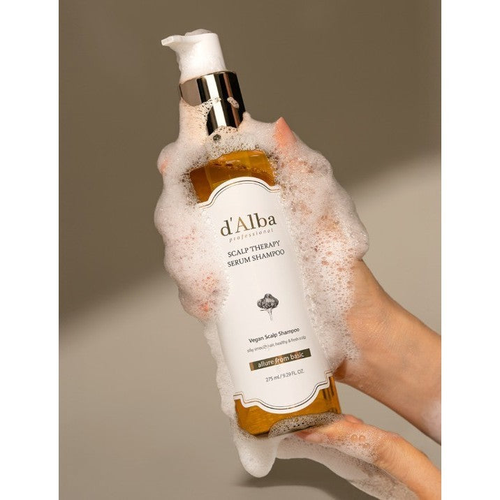 D'ALBA Vegan Repairing Scalp Therapy Serum Shampoo 65ml, 275ml