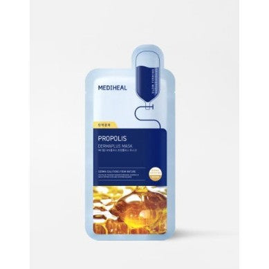MEDIHEAL Derma Plus Mask 1 Sheet (7 Types) │ Green Tangerine / Cica / Hyaluronic / Propolis / Aloe / Heartleaf / Birch