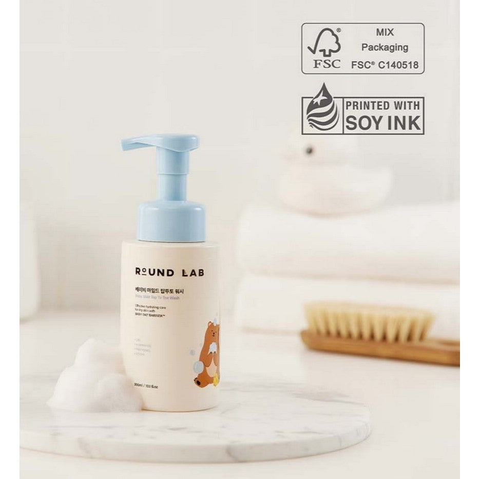 ROUND LAB  Baby Mild Top To Toe Wash, 300mL