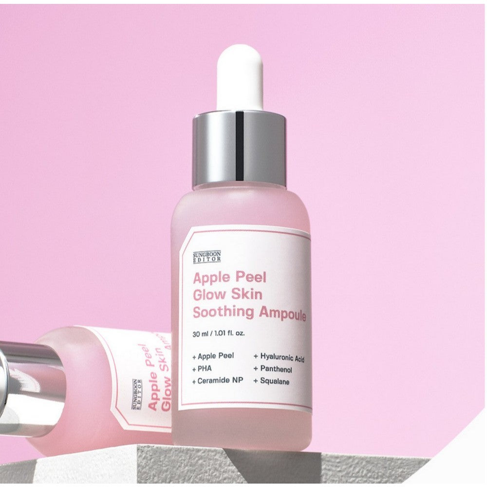 [NEW] SUNGBOON EDITOR Apple Peel Glow Skin Collection ( Toner / Pad / Ampoule / Cream )