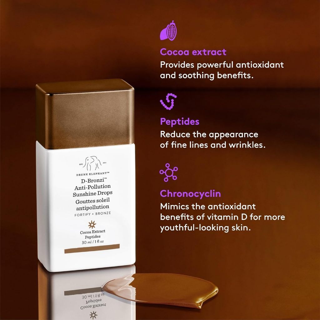 Drunk Elephant D-Bronzi Anti-Pollution Sunshine Serum Drops 30ml