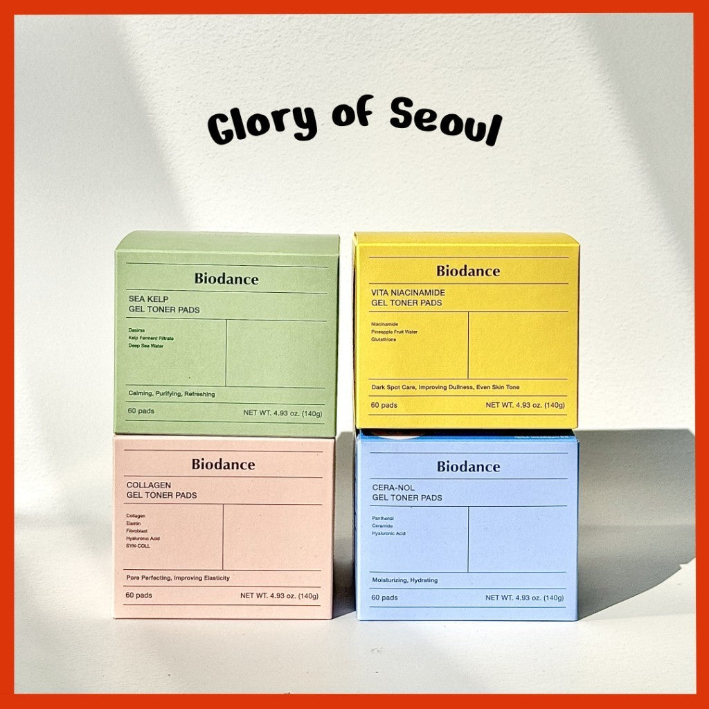 Biodance Gel Toner Pad 60 Sheets (4 Types) │ Vita / Collagen / Cera-nol / Sea Kelp