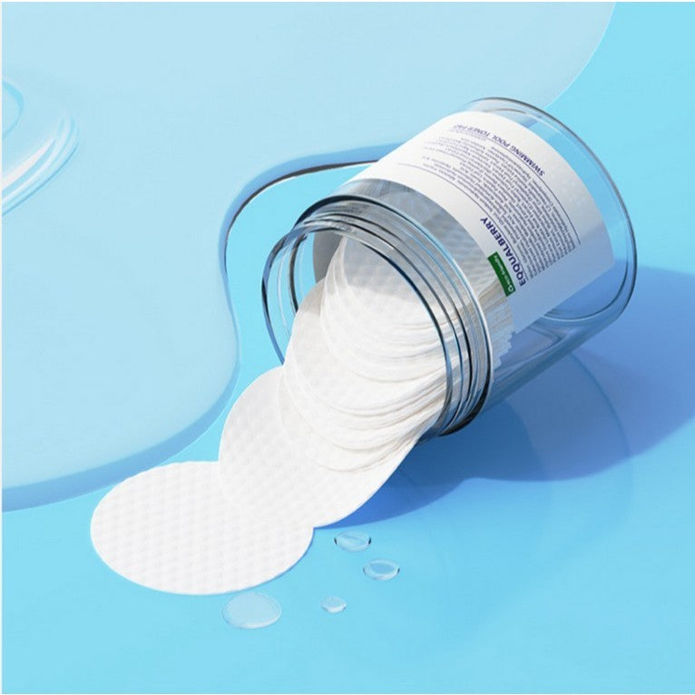 EQQUALBERRY Vegan Swimming Pool Toner Pads (70 Pads)